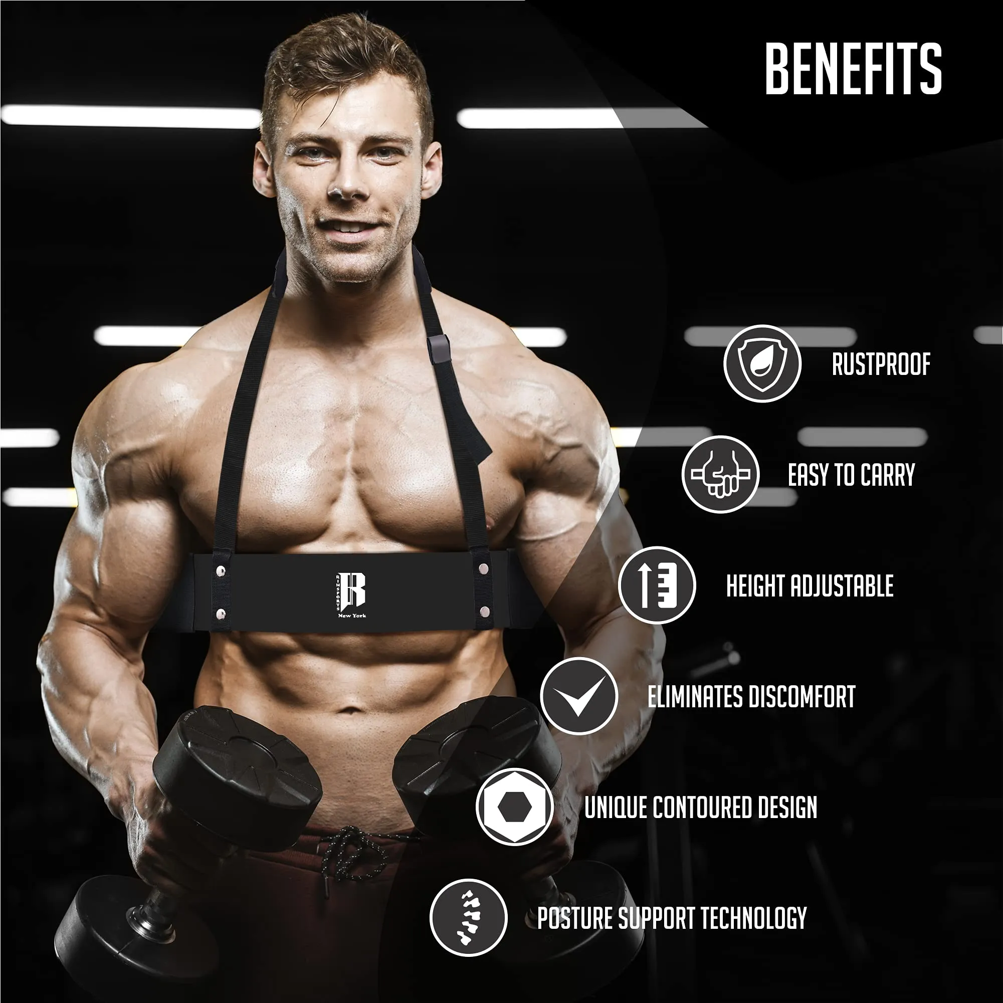 Sports Weight Lifting Arm Blaster for Biceps & Triceps
