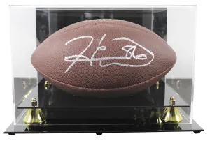 Steelers Hines Ward Signed Wilson Super Grip Football W/ Case BAS Witnessed
