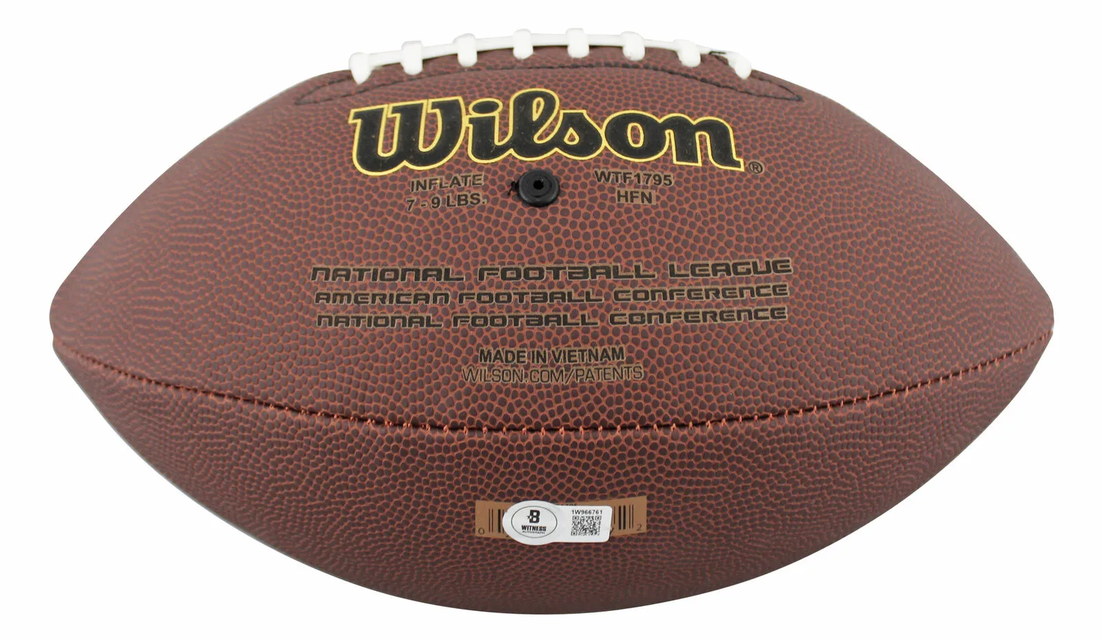 Steelers Pat Freiermuth Signed Wilson Super Grip Football W/ Case BAS Witnessed