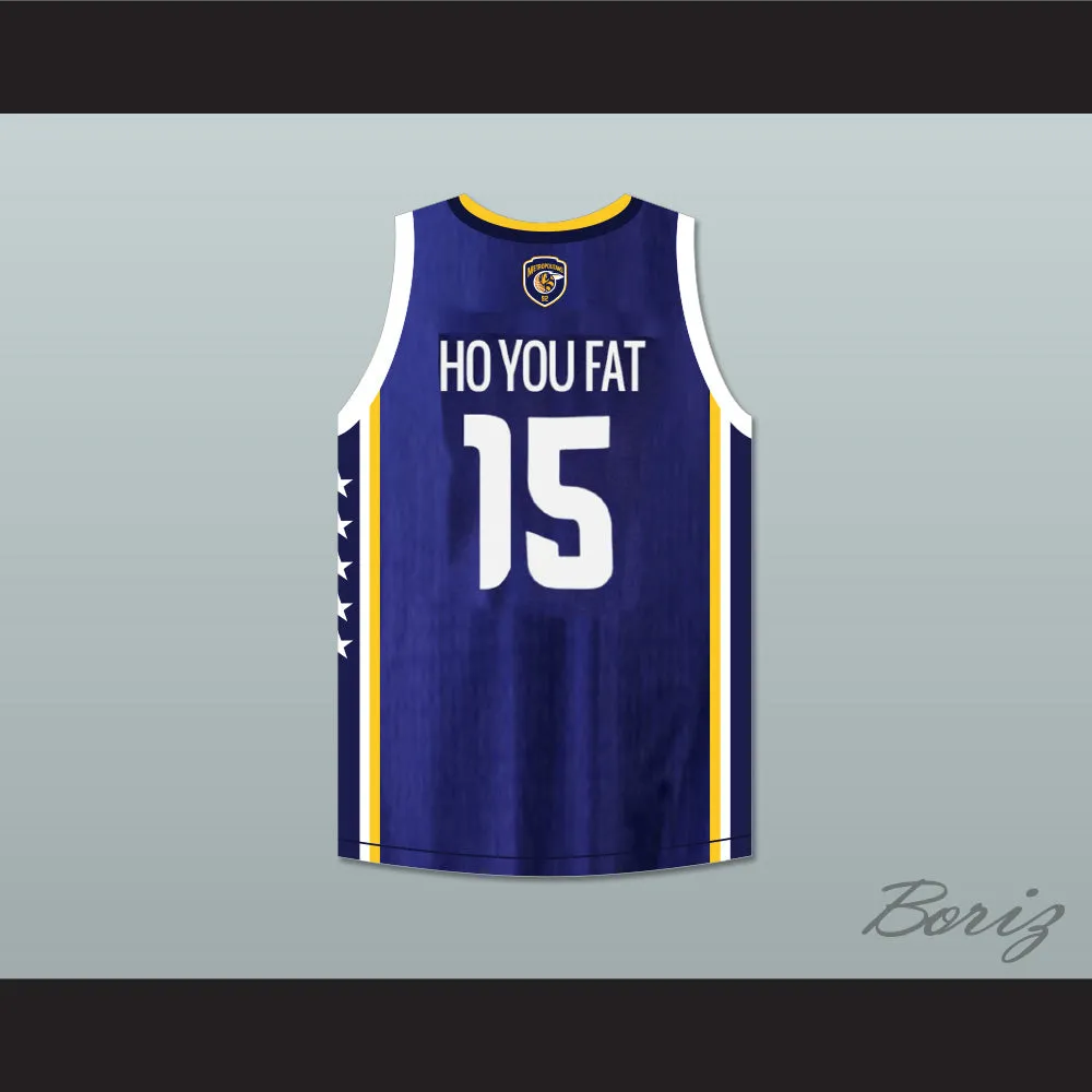 Steeve Ho You Fat 15 Metropolitans 92 Navy Blue Basketball Jersey 1