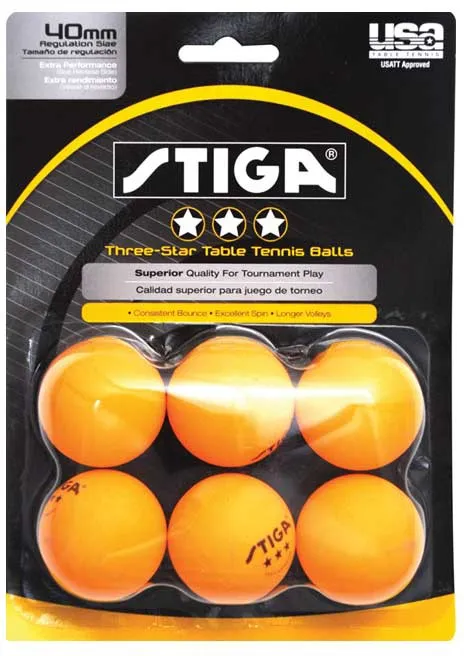 Stiga 3 Star Table Tennis Balls