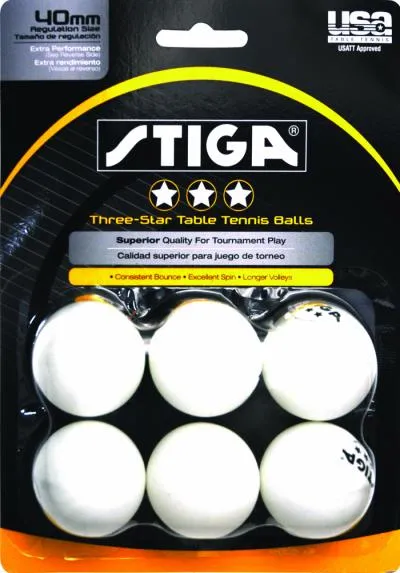 Stiga 3 Star Table Tennis Balls