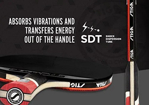 Stiga Pro Carbon Wooden Table Tennis Racket- Multicolour