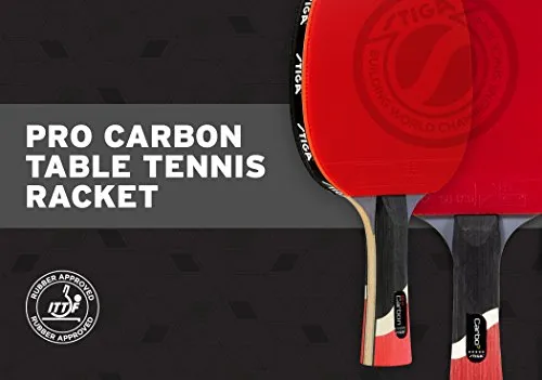 Stiga Pro Carbon Wooden Table Tennis Racket- Multicolour