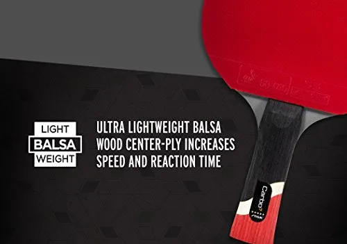 Stiga Pro Carbon Wooden Table Tennis Racket- Multicolour