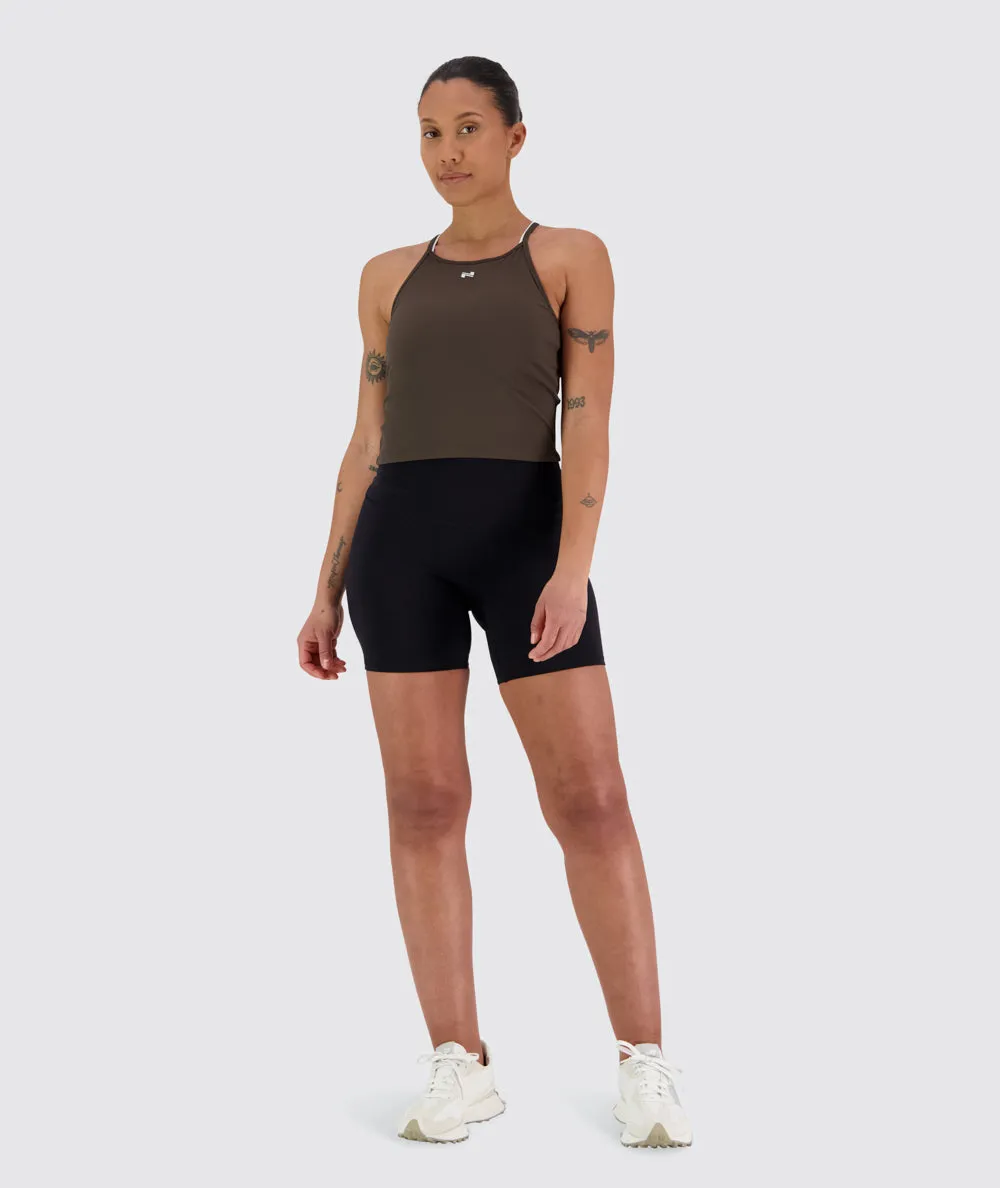 Strappy Ribbed Crop Top