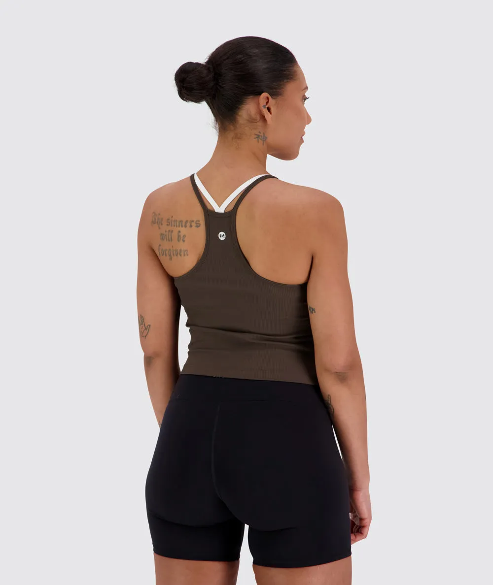 Strappy Ribbed Crop Top
