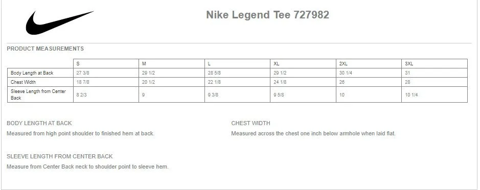 Strike Zone Nike Legend Tee