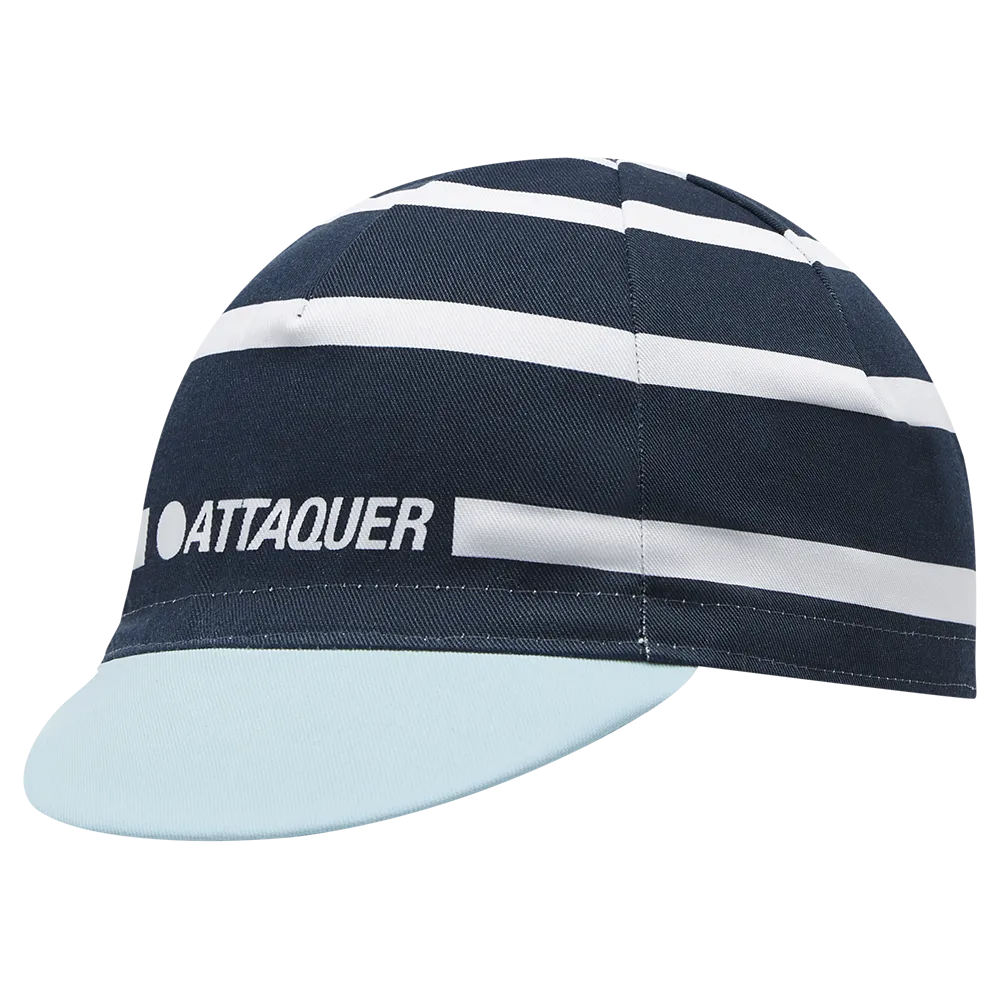 Stripe Logo Cap Navy