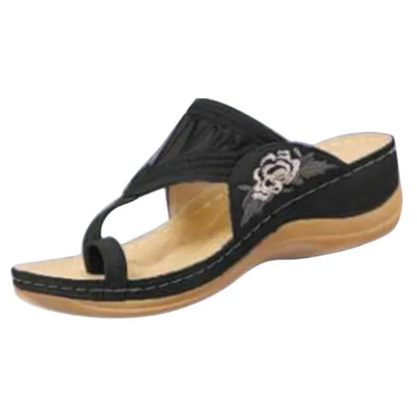 Summer Beach Flip Flops Casual Slippers Wedge Heels