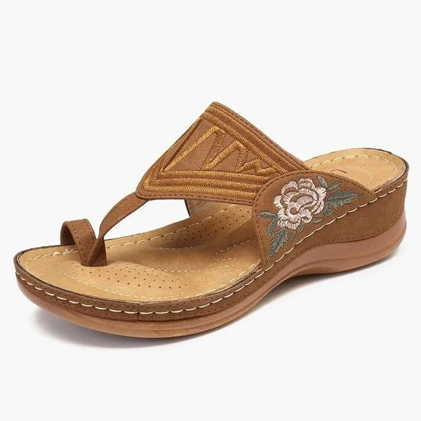Summer Beach Flip Flops Casual Slippers Wedge Heels