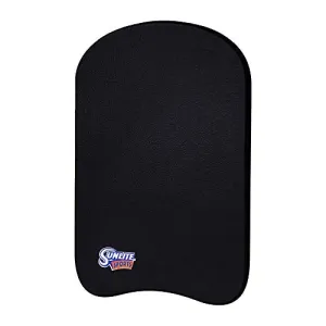 Sunlite Sports Kids Swim Kickboard, Pool Float for Swimming Training and Light Water Exercise, Made of High-Density EVA Foam, Kids Boogie Board for Pool Fun (Black)