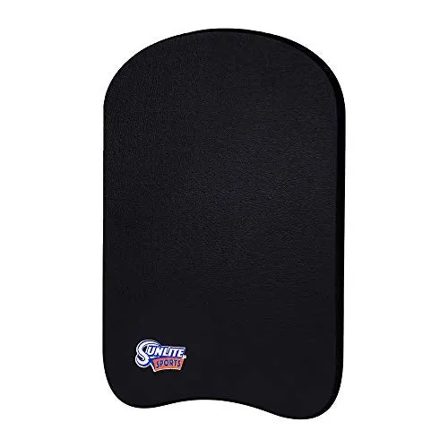 Sunlite Sports Kids Swim Kickboard, Pool Float for Swimming Training and Light Water Exercise, Made of High-Density EVA Foam, Kids Boogie Board for Pool Fun (Black)