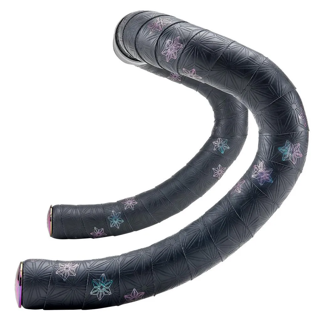 Supacaz SSK Handlebar Tape - Oilslick Galaxy (Oil Slick Plugs)