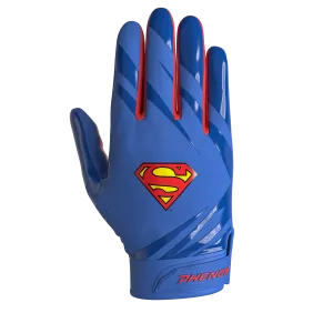 Superman Football Gloves - VPS5 by Phenom Elite