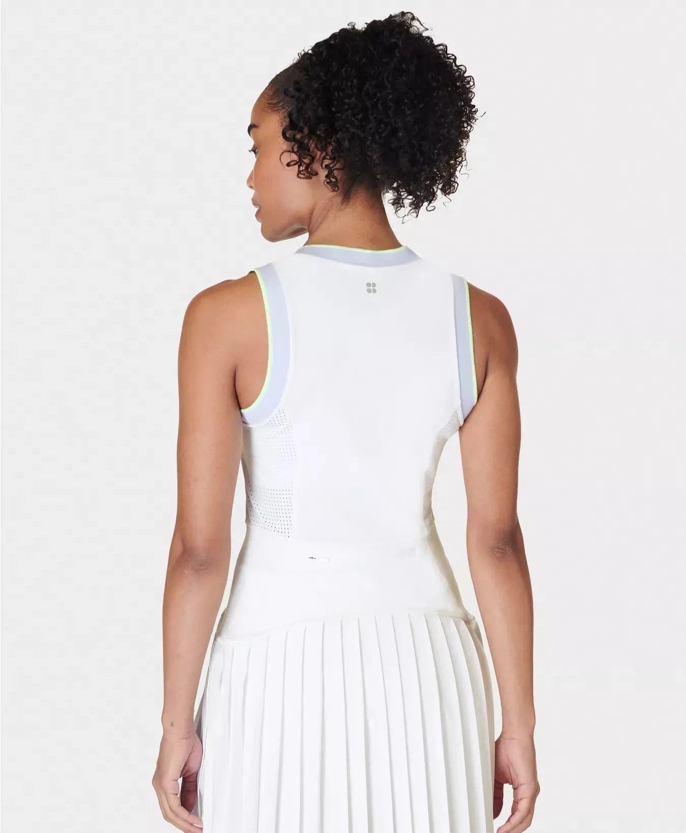 Sweaty Betty Power Pleat Dress in White