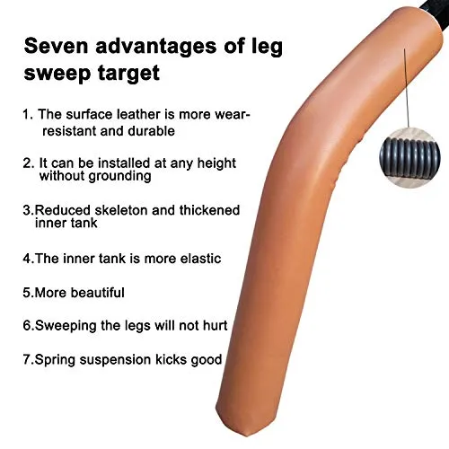 SYNTECSO Portable Wing Chun Dummy, Detachable Wooden Wing Chun Dummy Attached to Punching Bag Or Any Soft Object- Punching Bag Not Included