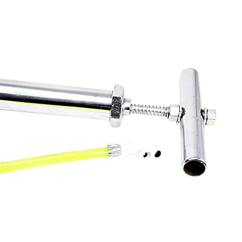 Target20 High Pressure Steel Bicycle Air Pump Tyre Inflator Cycle Pump for Cycles, Toys Delux BCP Chrome Silver