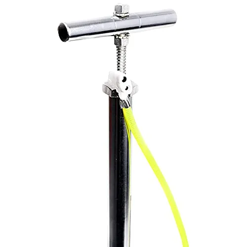 Target20 High Pressure Steel Bicycle Air Pump Tyre Inflator Cycle Pump for Cycles, Toys Delux BCP Chrome Silver
