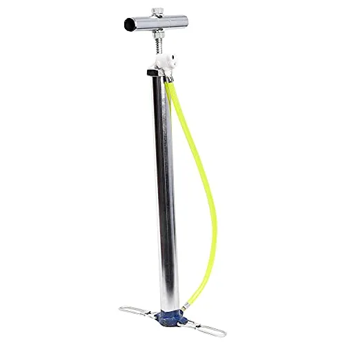 Target20 High Pressure Steel Bicycle Air Pump Tyre Inflator Cycle Pump for Cycles, Toys Delux BCP Chrome Silver
