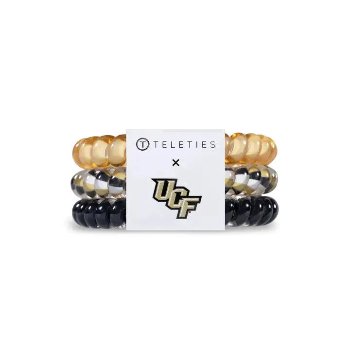 Teleties Central Florida Knights Small Hair Ties Black/Gold