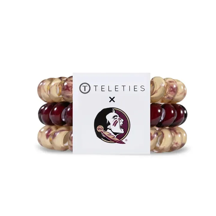 Teleties Florida State Seminoles Large Hair Ties Garnet/Gold