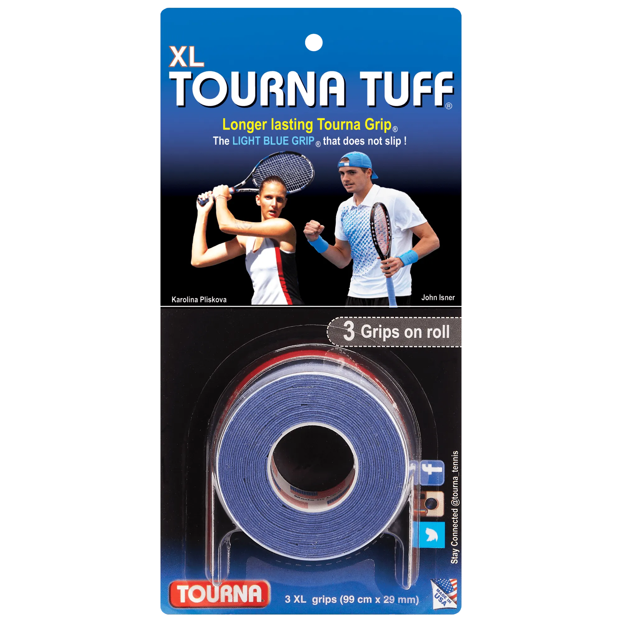 Tourna Tuff Original 3 Overgrip XL Roll (3 Pack)