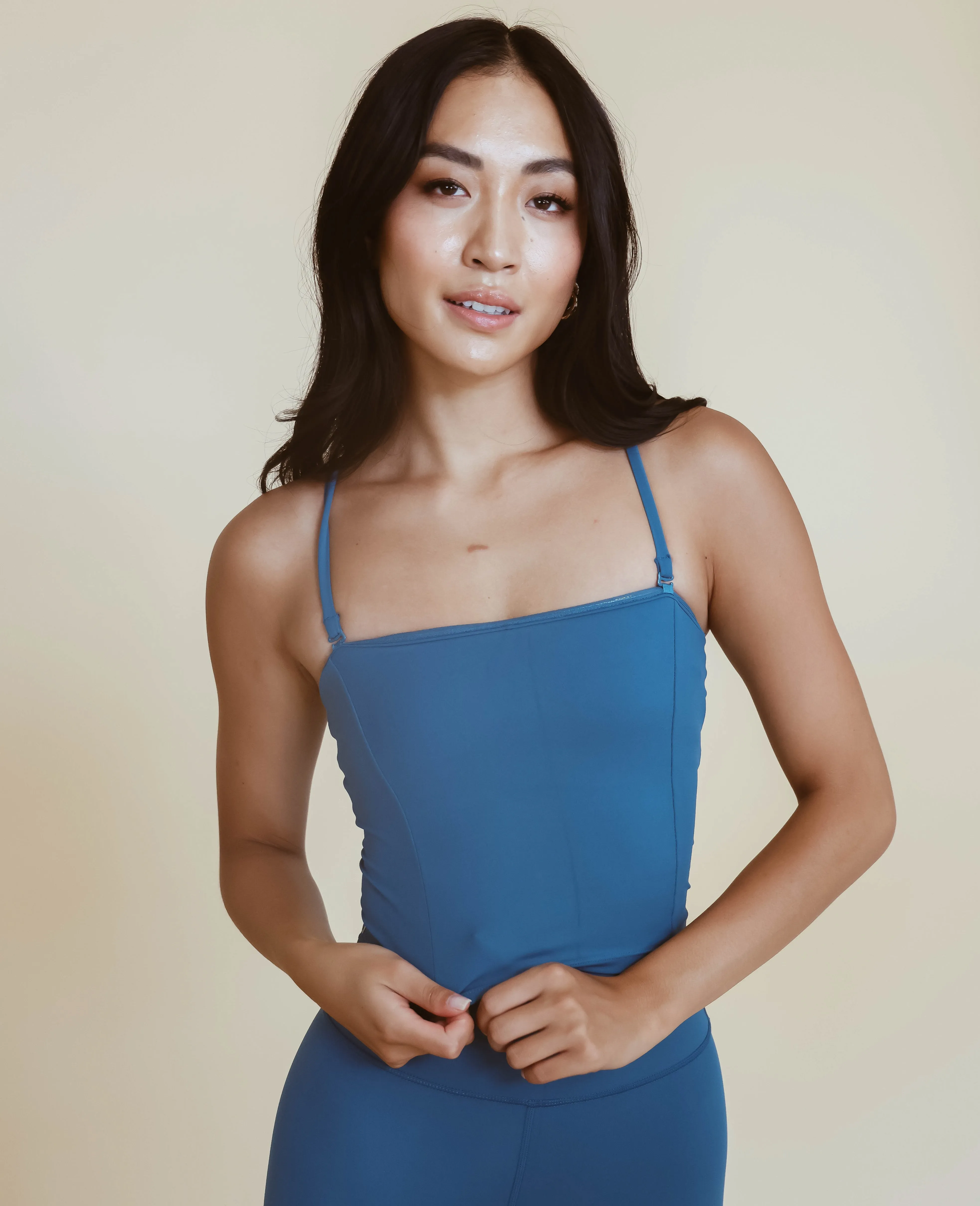 Tube Top Longline Bra - Ink Blue