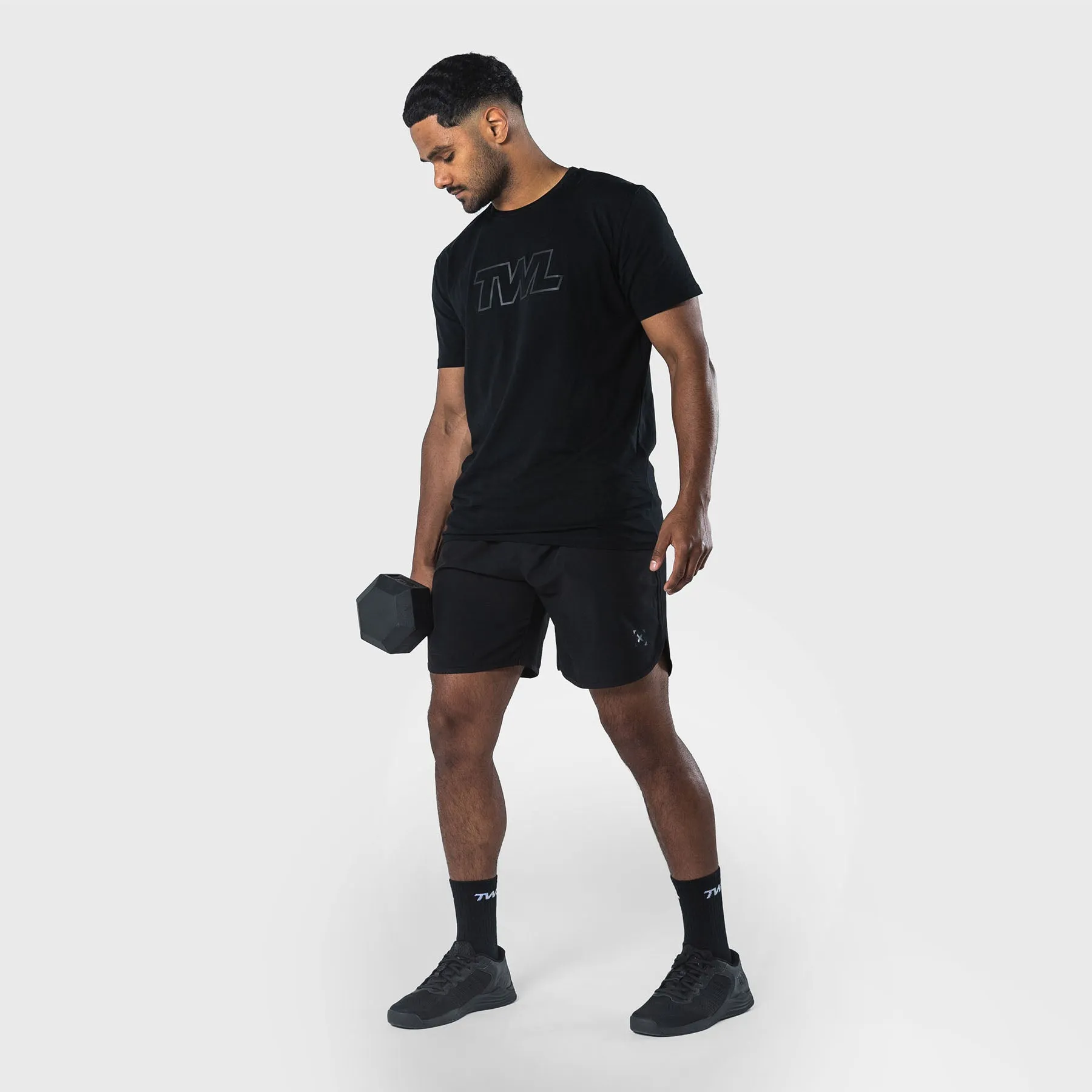TWL - MEN'S EVERYDAY T-SHIRT - ATHLETE - BLACK/BLACK