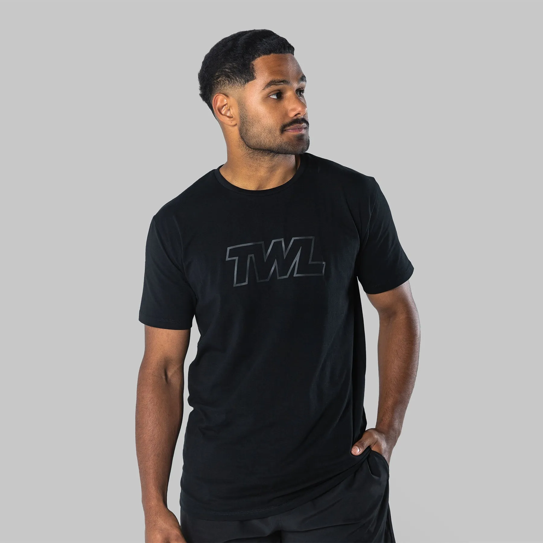 TWL - MEN'S EVERYDAY T-SHIRT - ATHLETE - BLACK/BLACK