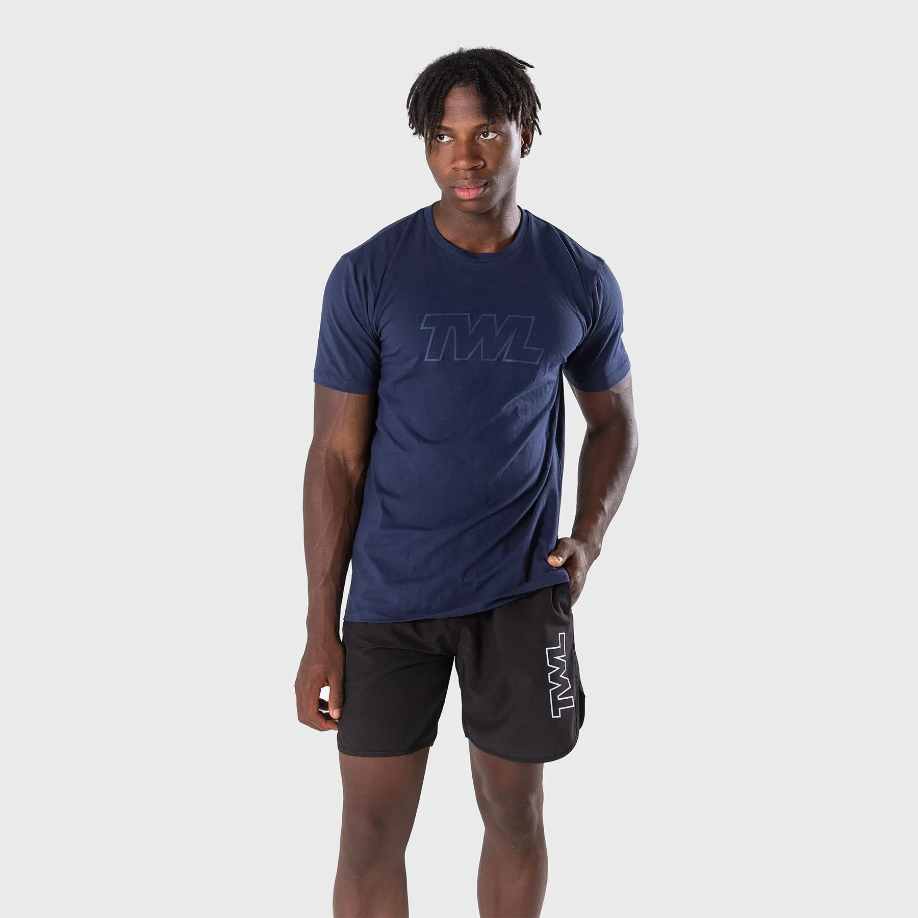 TWL - MEN'S EVERYDAY T-SHIRT - ATHLETE - MIDNIGHT NAVY/MIDNIGHT NAVY