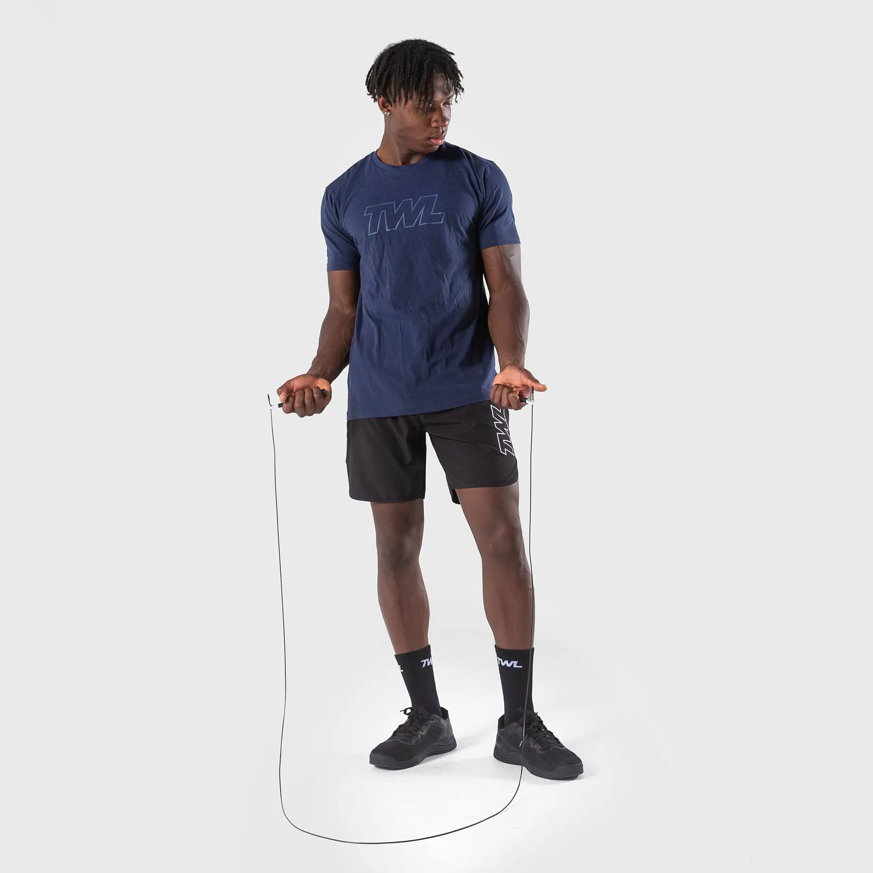 TWL - MEN'S EVERYDAY T-SHIRT - ATHLETE - MIDNIGHT NAVY/MIDNIGHT NAVY