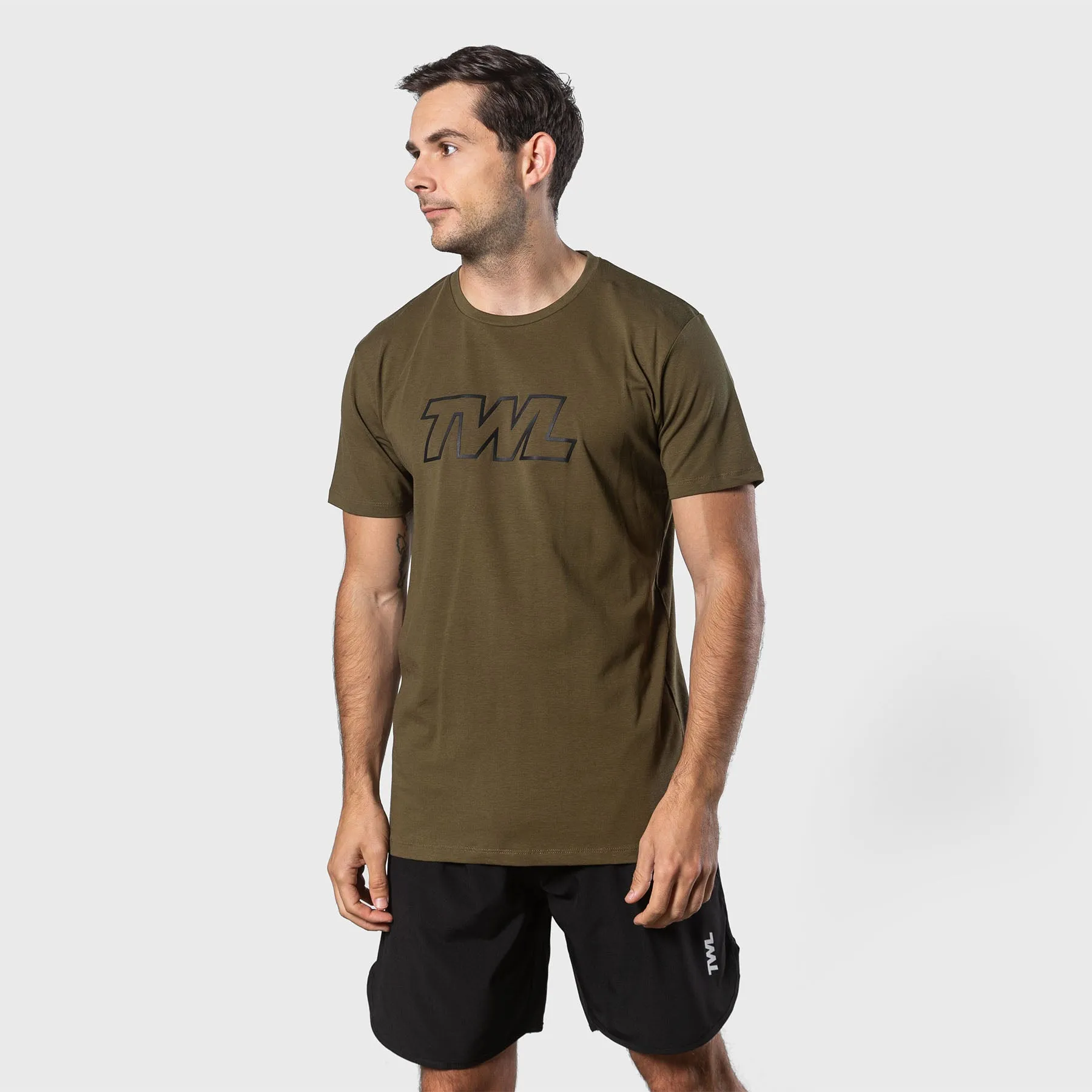 TWL - MEN'S EVERYDAY T-SHIRT - ATHLETE - UNIFORM GREEN/ BLACK