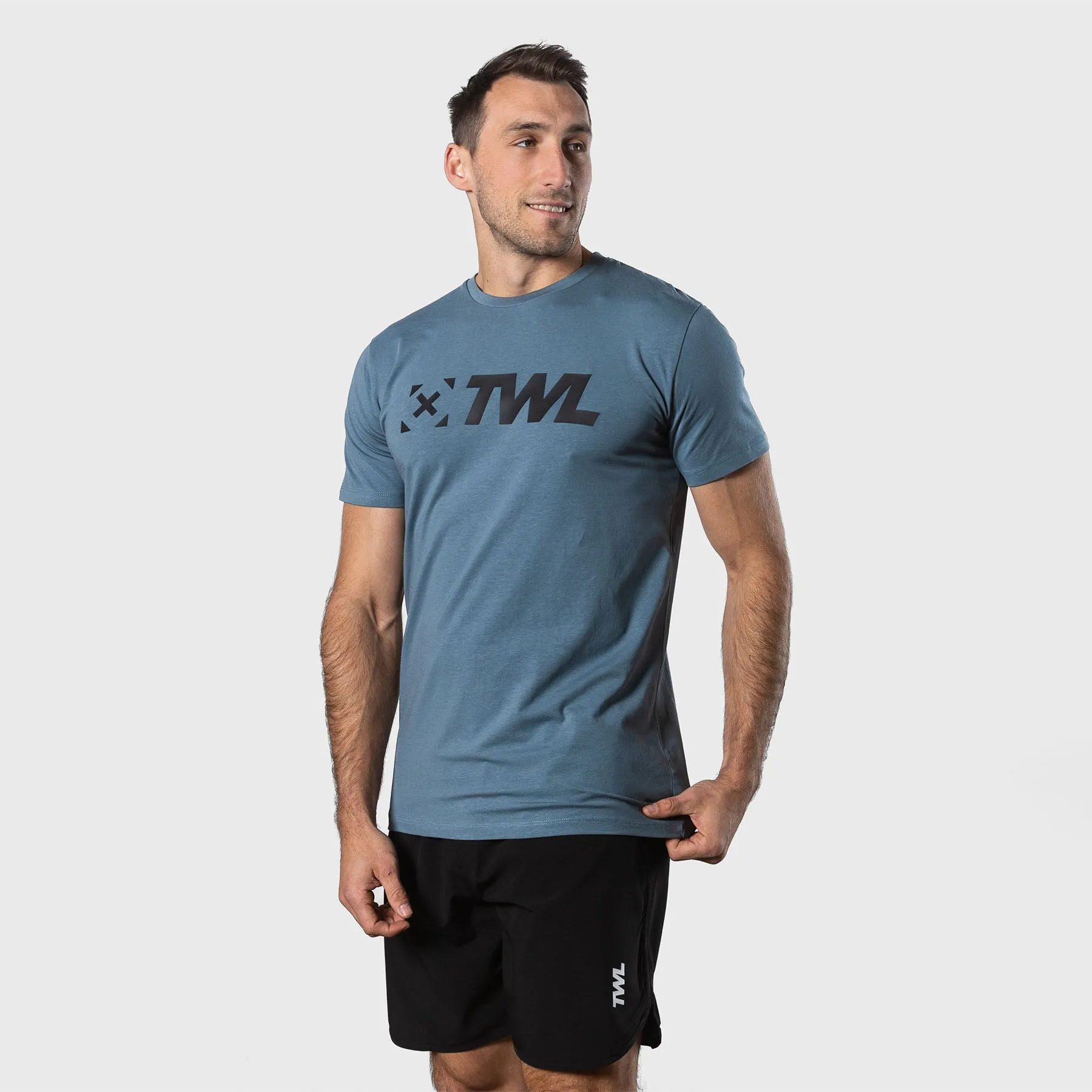 TWL - MEN'S EVERYDAY T-SHIRT - PEWTER/BLACK