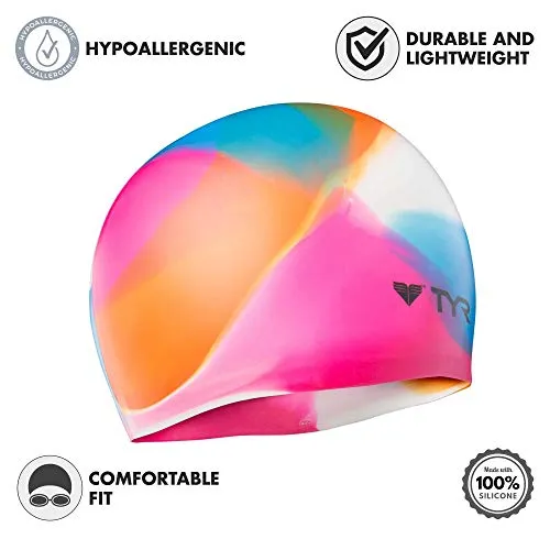 TYR Kaleidoscope Swim Cap (Multi)