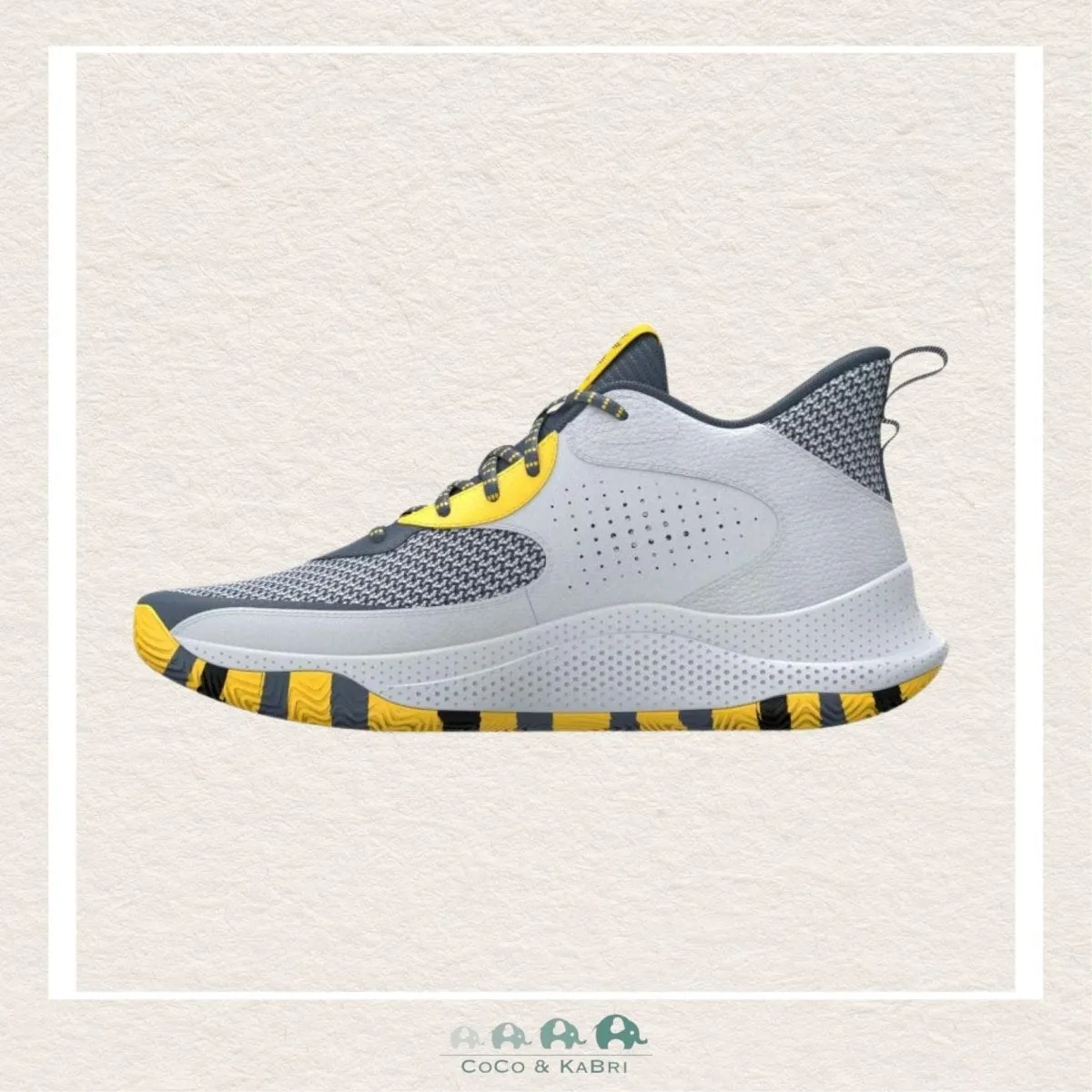 Under Armour GS CURRY 3Z 24 Downpour Gray Basketball Shoes N1-11
