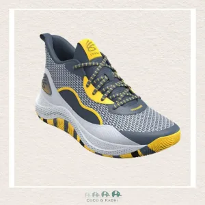 Under Armour GS CURRY 3Z 24 Downpour Gray Basketball Shoes N1-11