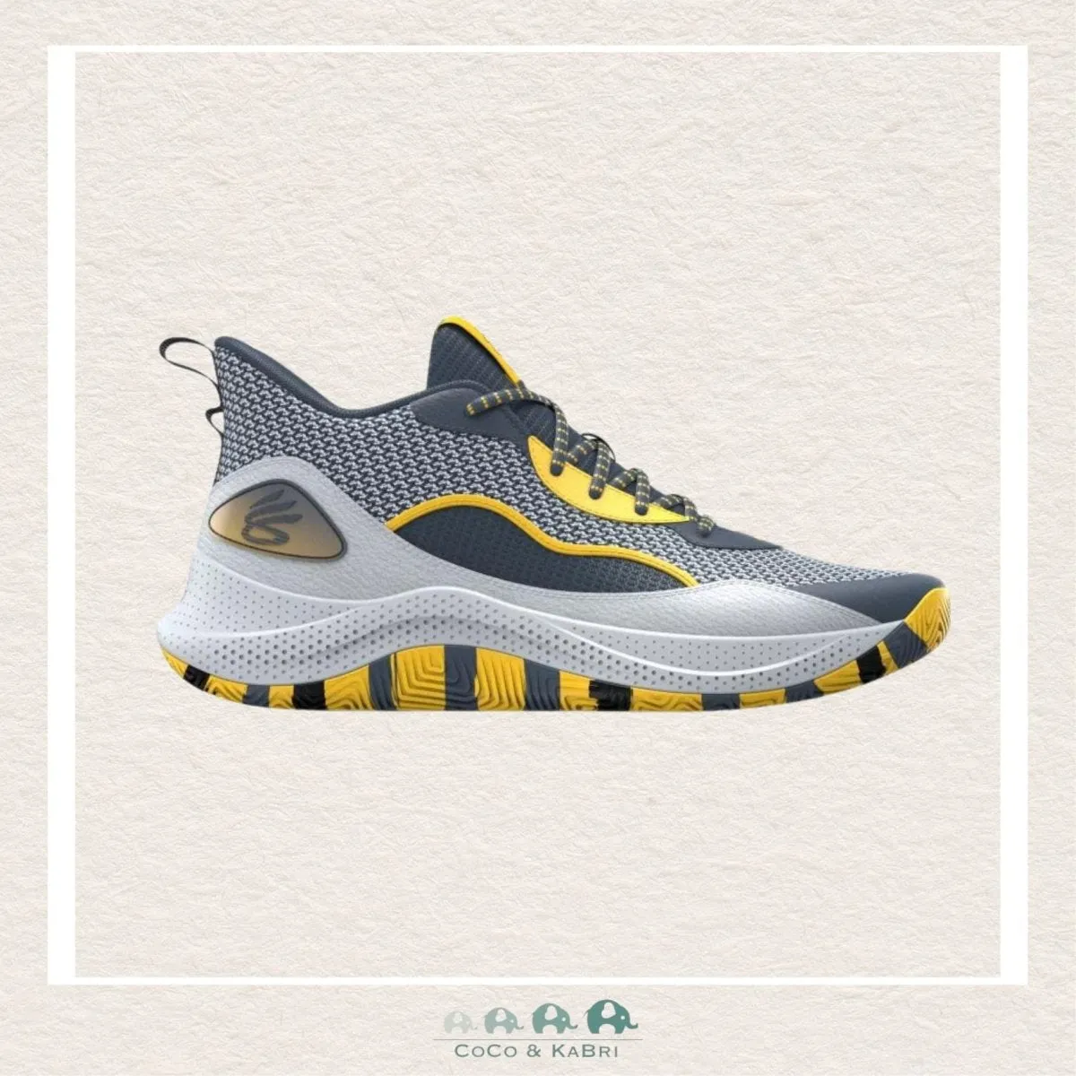 Under Armour GS CURRY 3Z 24 Downpour Gray Basketball Shoes N1-11