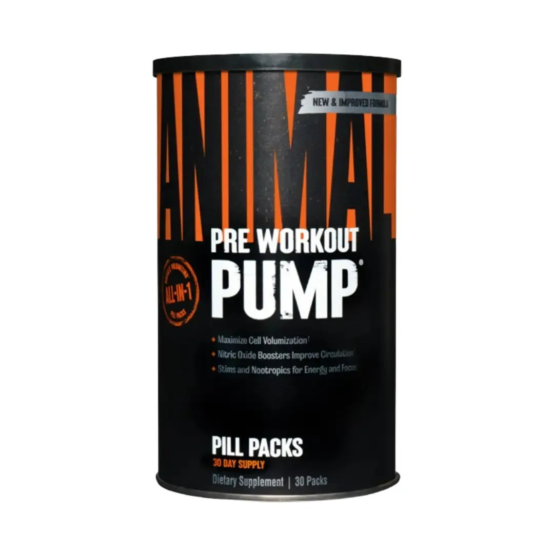 UNIVERSAL ANIMAL PREWORKOUT PUMP PILL PACK 30s