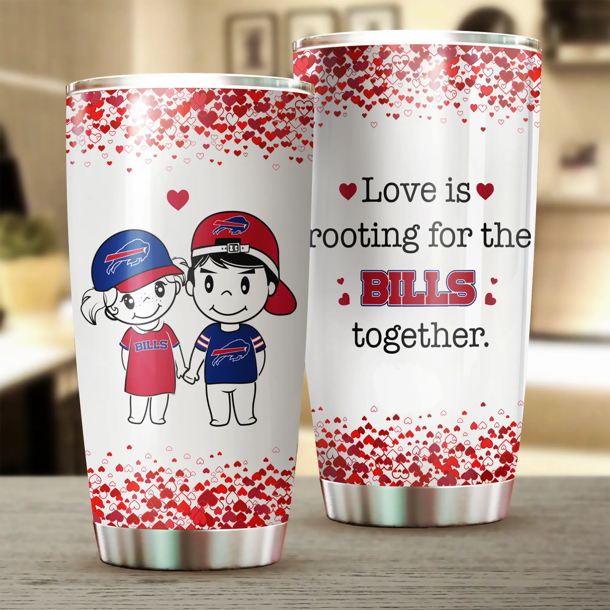 Valentine's Day Gift - Buffalo Football Tumbler