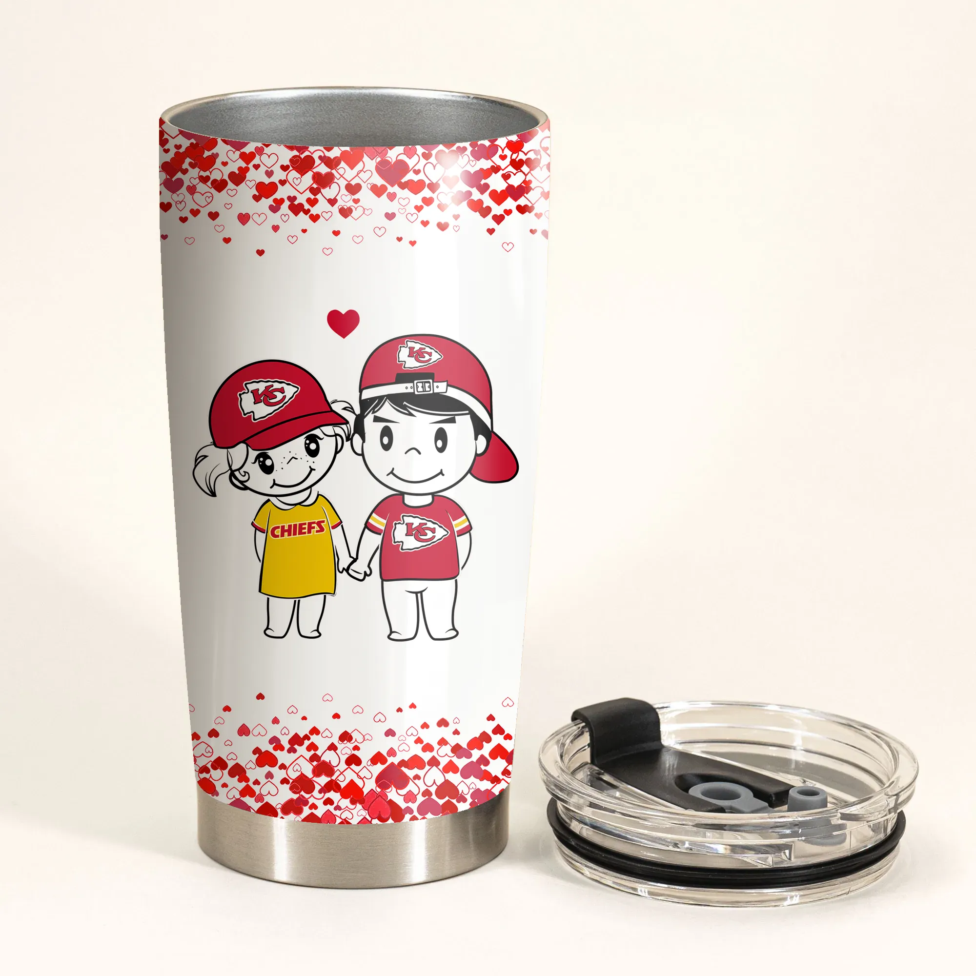 Valentine's Day Gift - Kansas City Football Tumbler