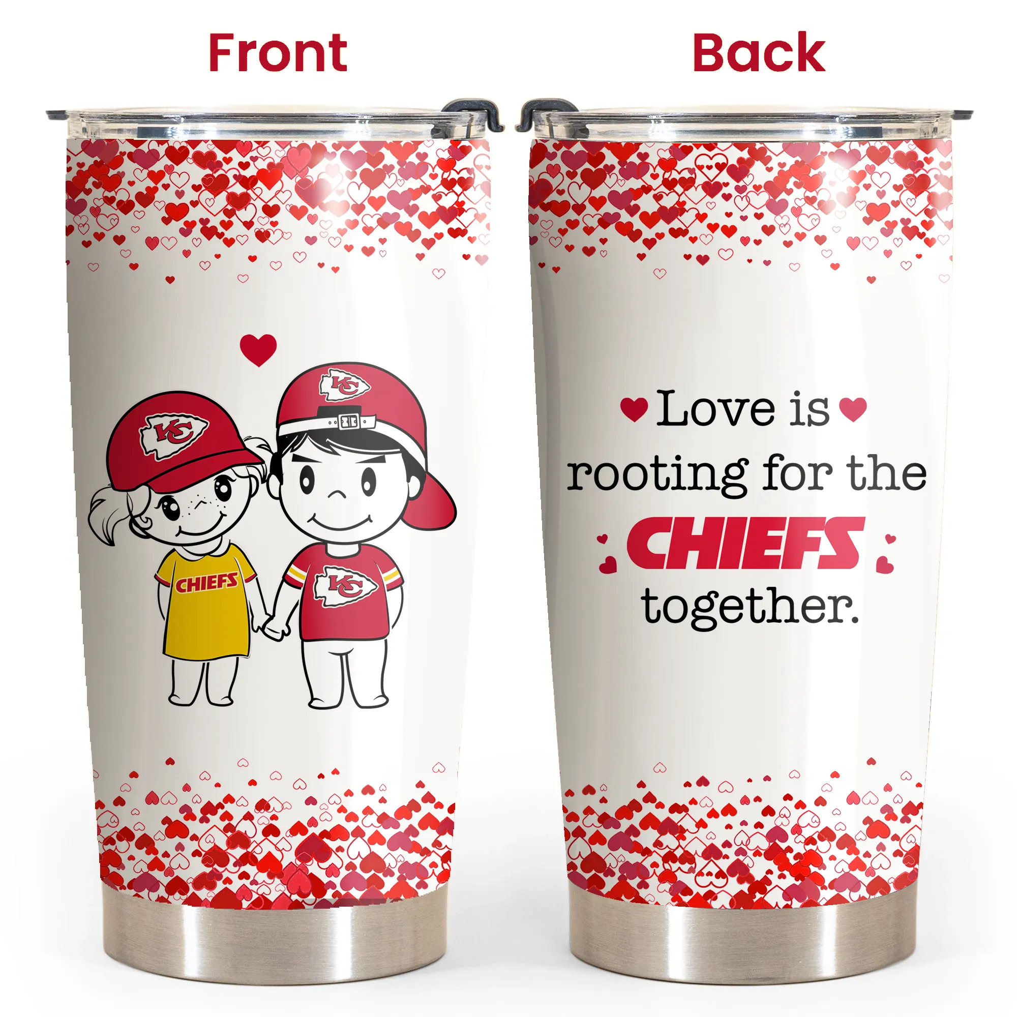 Valentine's Day Gift - Kansas City Football Tumbler