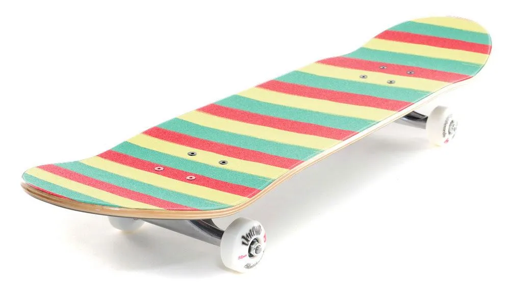 Venom Professional Grade Skateboard Griptape 9" x 33" - Rasta Stripes