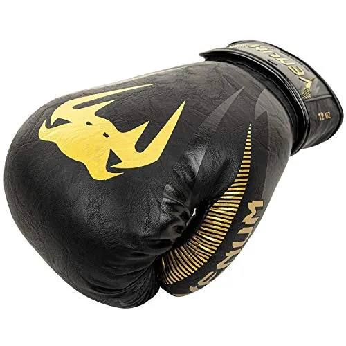 Venum Impact Boxing Gloves - Gold/Black - 10 Oz (VENUM-03284-126-10oz)