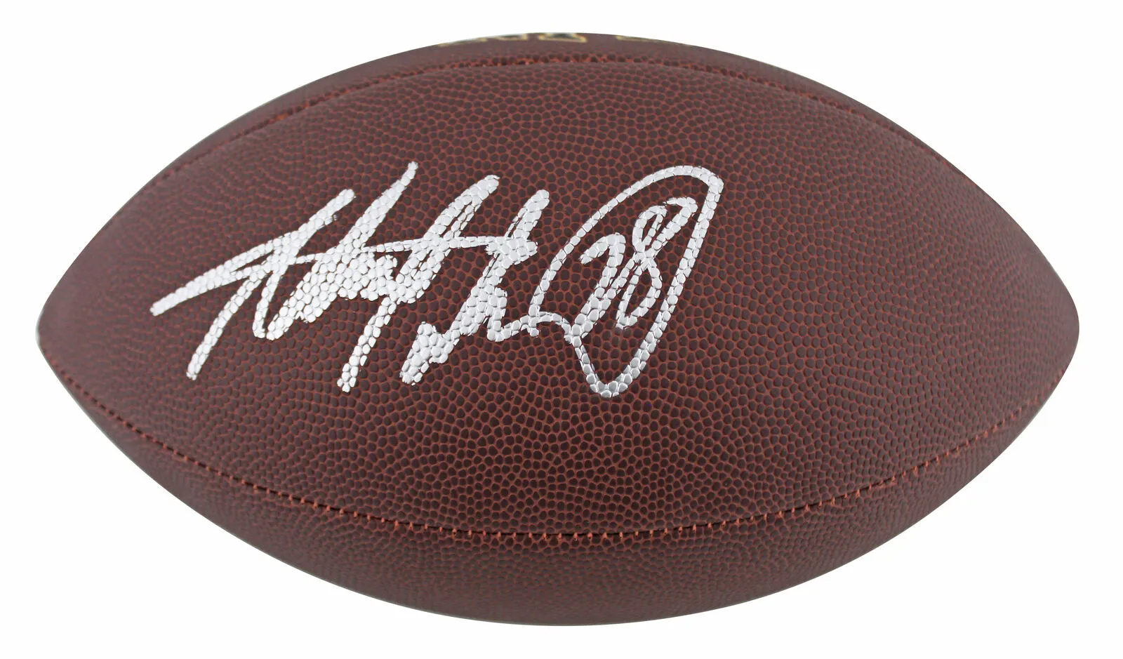 Vikings Adrian Peterson Authentic Signed Wilson Super Grip Football BAS Witness