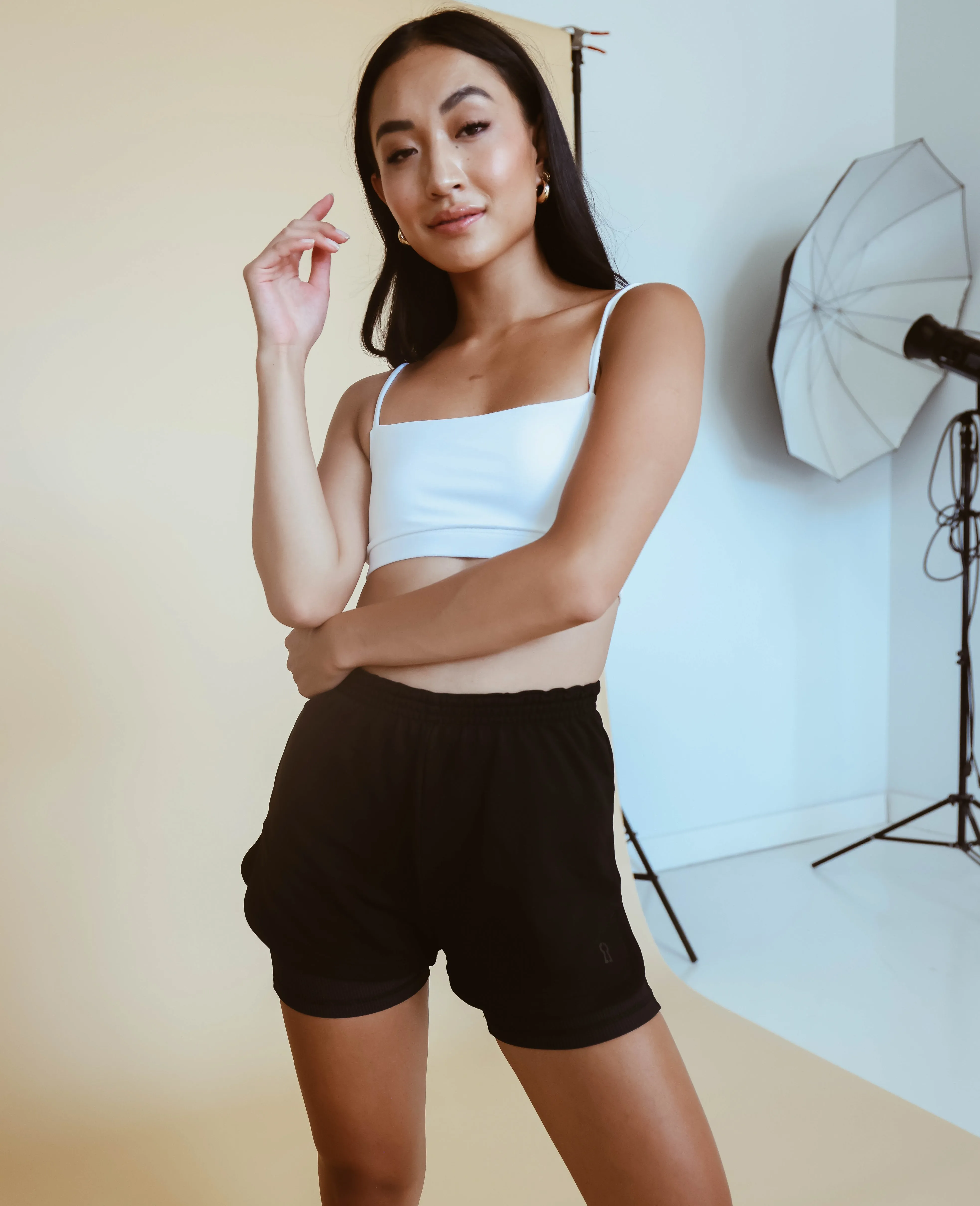 Vintage Gym Short - Black
