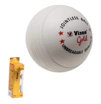Vixen Plastic Cricket Ball, (White).