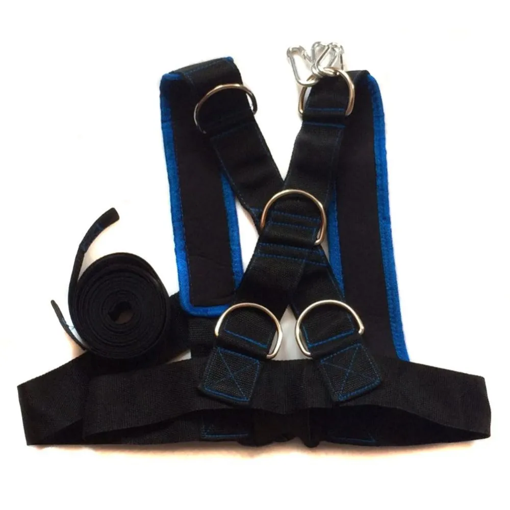 Weighted Sled Shoulder Harness Training Set for CrossFit, Bodybuilding, Speed, Power, Sports
