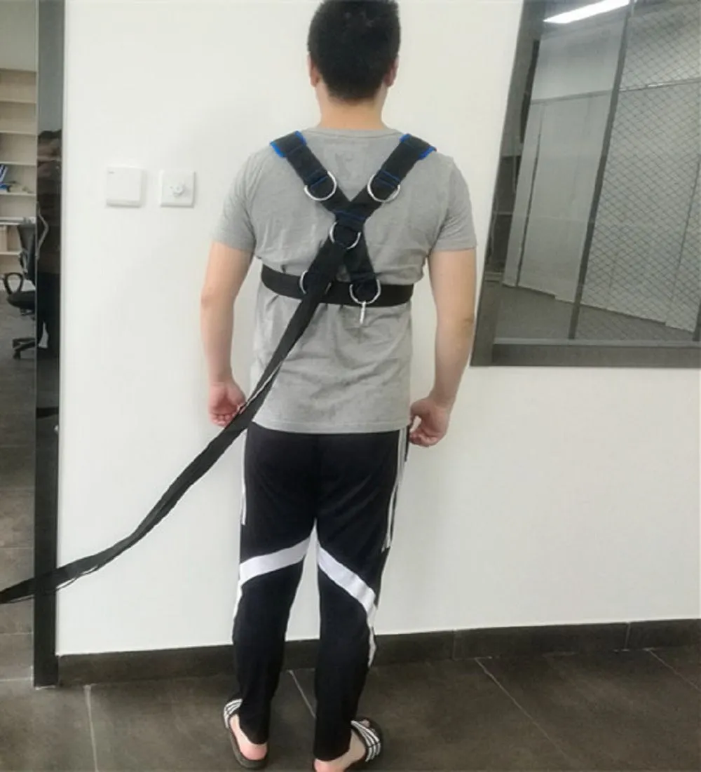 Weighted Sled Shoulder Harness Training Set for CrossFit, Bodybuilding, Speed, Power, Sports