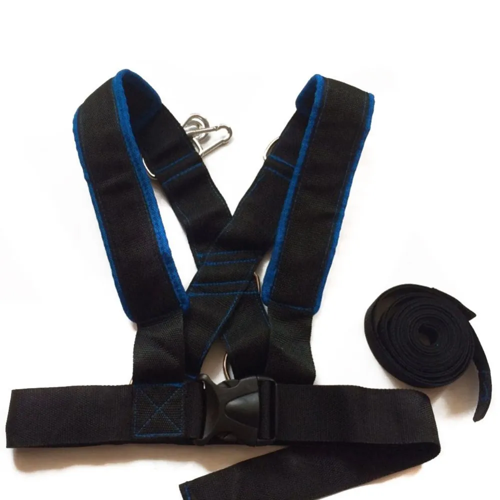 Weighted Sled Shoulder Harness Training Set for CrossFit, Bodybuilding, Speed, Power, Sports